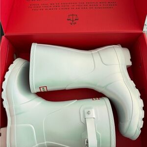 Hunter Iridescent white/silver Boots